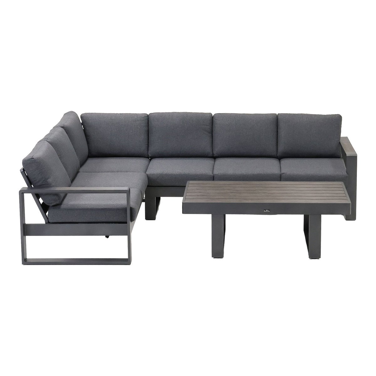 Loungeset Malviza - Antraciet - 6-zits